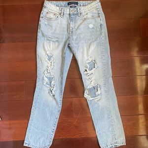 Aeropostale boyfriend jeans size 0 light wash